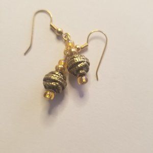 Gold earrings